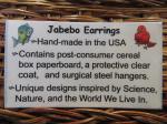 Jabebo Earrings - 32 Species